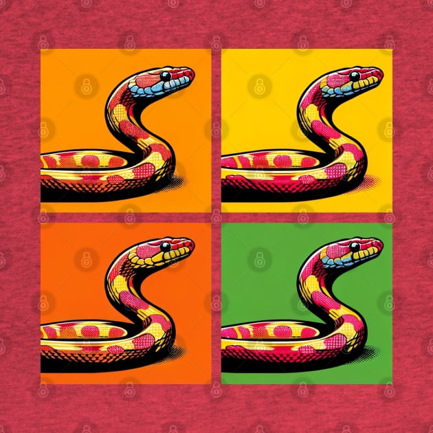 Pop Art Corn Snake - Exotic Snake by PawPopArt